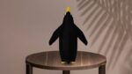 Papercraft de pinguim em pé em origami 3D
