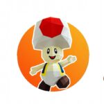 Papercraft de Toad em origami 3D