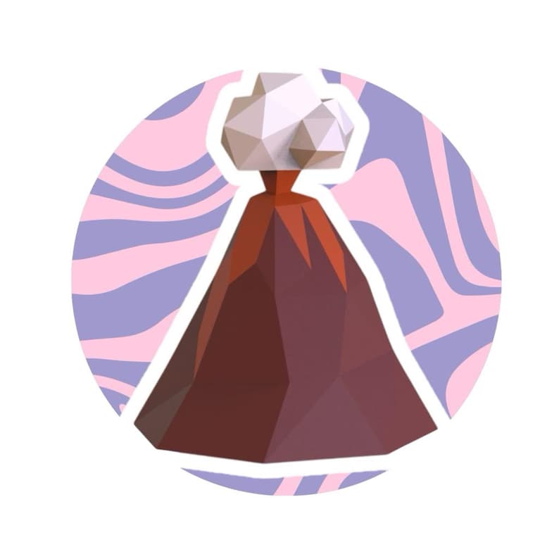 Papercraft volcano in 3D origami Papercraft volcano in 3D origami