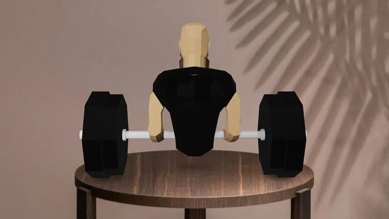 Muscular Man 3D Origami Papercraft