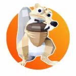 Papercraft 3D de Scrat de La Era de Hielo