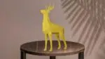 Papercraft de cerf debout en origami, weergave 4