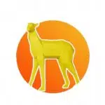 Papercraft tête de cerf en origami 3D
