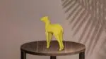 Papercraft biche debout en origami 3D, weergave 3