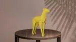 Papercraft biche debout en origami 3D, weergave 5