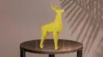 Papercraft de cerf debout en origami, weergave 5