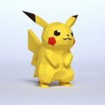 Papercraft de Pikachu en origami