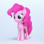 Papercraft piccolo pony in origami 3D