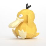 Papercraft of Psyduck Pokémon in 3D origami