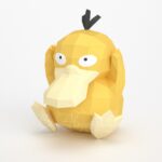 Papercraft of Psyduck Pokémon in 3D origami