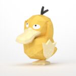 Papercraft of Psyduck Pokémon in 3D origami