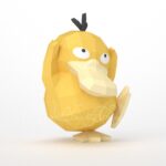 Papercraft of Psyduck Pokémon in 3D origami