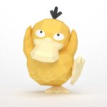 Papercraft of Psyduck Pokémon in 3D origami