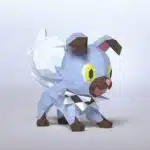 Papercraft de filhotes de cachorro em origami 3D