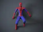 Papercraft de Spiderman mural en origami 3D