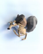Papercraft 3D Scrat dall'Era Glaciale