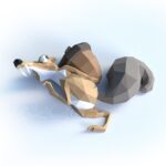 Papercraft 3D Scrat dall'Era Glaciale