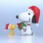 Papercraft Snoopy de Noël en origami