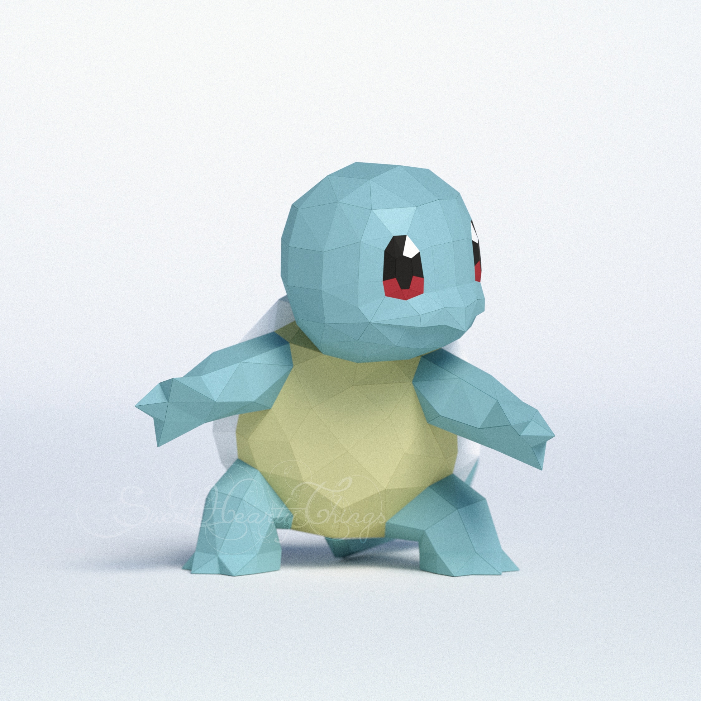 Papercraft of Squirtle in origami