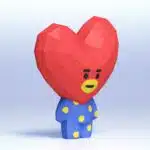 Papercraft de Tata em origami