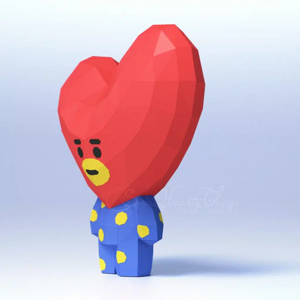 Papercraft de Tata em origami