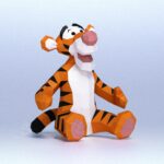 Papercraft de Tigger en origami 3D