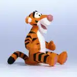 Tigger 3D Origami Papercraft, detail