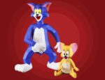Papercraft de Tom e Jerry em origami 3D