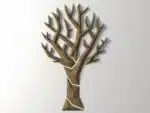 Minimalist 3D Origami Paper Tree Wall Art, papercraft 3D, view 2