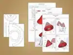 Red Mushroom Papercraft in 3D Origami, 3D model