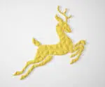Geometric Deer Wall Papercraft Origami PDF, view 2