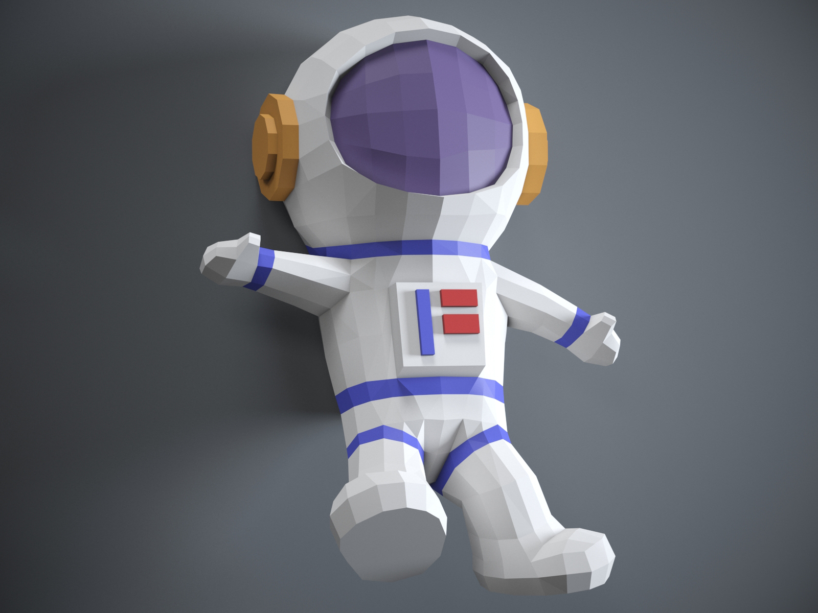3D origami astronaut papercraft 3D origami astronaut papercraft