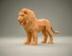Origami 3D leeuw, 3D-model