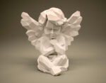 Papercraft angel in 3D origami