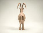 Papercraft de bouquetin à grandes cornes en origami 3D