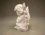 3D Origami Seated Angel Papercraft