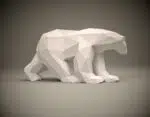 3D Origami IJsbeer Papercraft, weergave 6