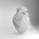 Origami 3D hart van ijs, weergave 8