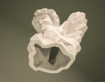 Papercraft angel in 3D origami