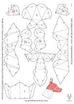 Papercraft Doberman in 3D origami