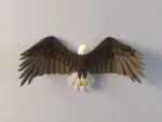 3D Origami Wall Eagle Papercraft, view 2