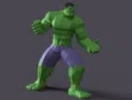 3D Origami Hulk Papercraft, view 2