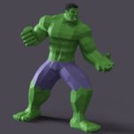 Papercraft di Hulk in origami 3D