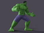 Papercraft di Hulk in origami 3D