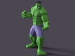 Papercraft di Hulk in origami 3D