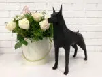 Dobermann 3D origami papercraft, weergave 6