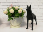 Papercraft Doberman in 3D origami
