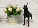 Dobermann 3D origami papercraft, weergave 5