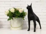 Dobermann 3D origami papercraft, weergave 4