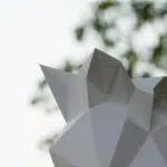 Uil in papercraft 3D met hoed - decoratieve sculptuur, weergave 7